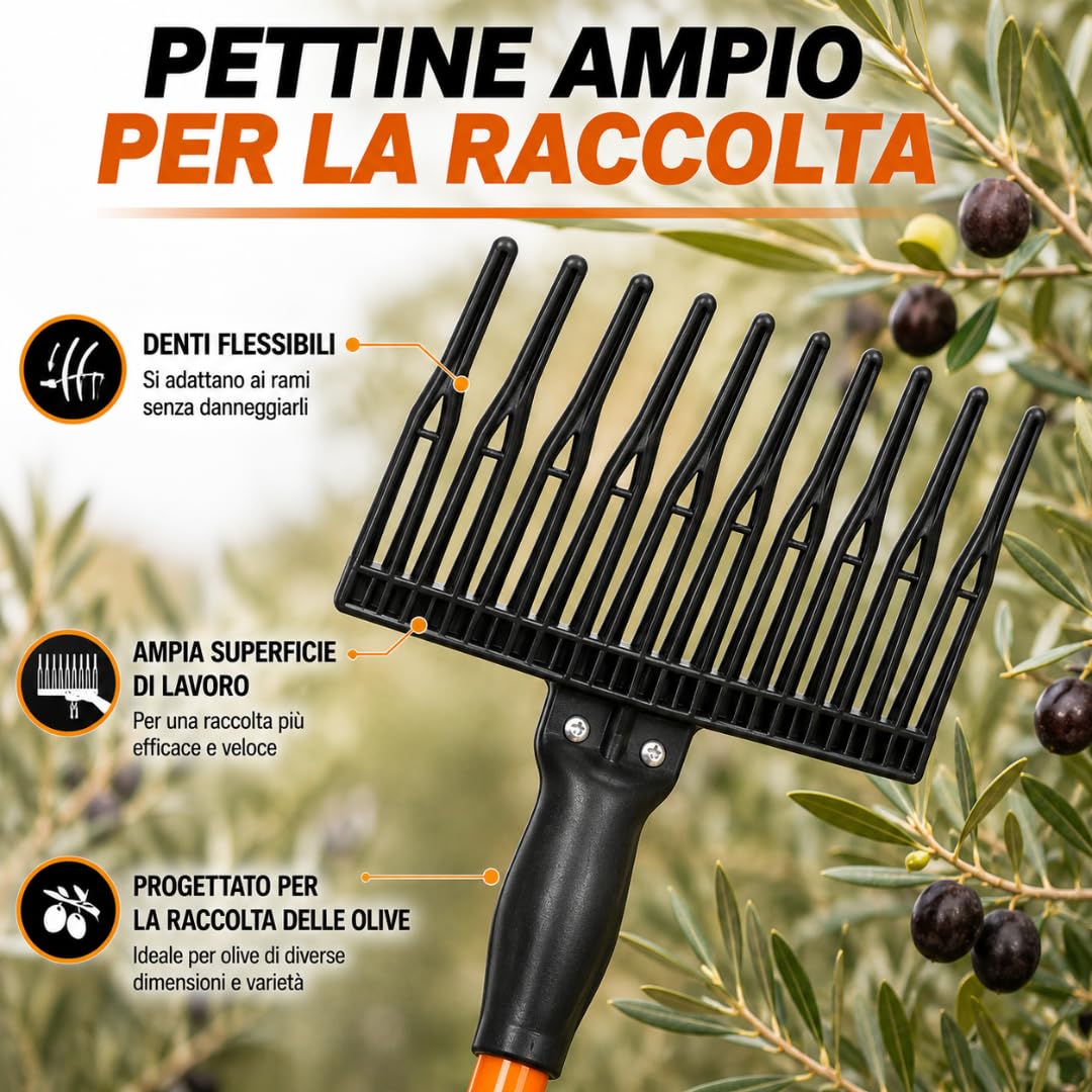 De Rosa Shop Abbacchiatore Olive 12V 400W Telescopico