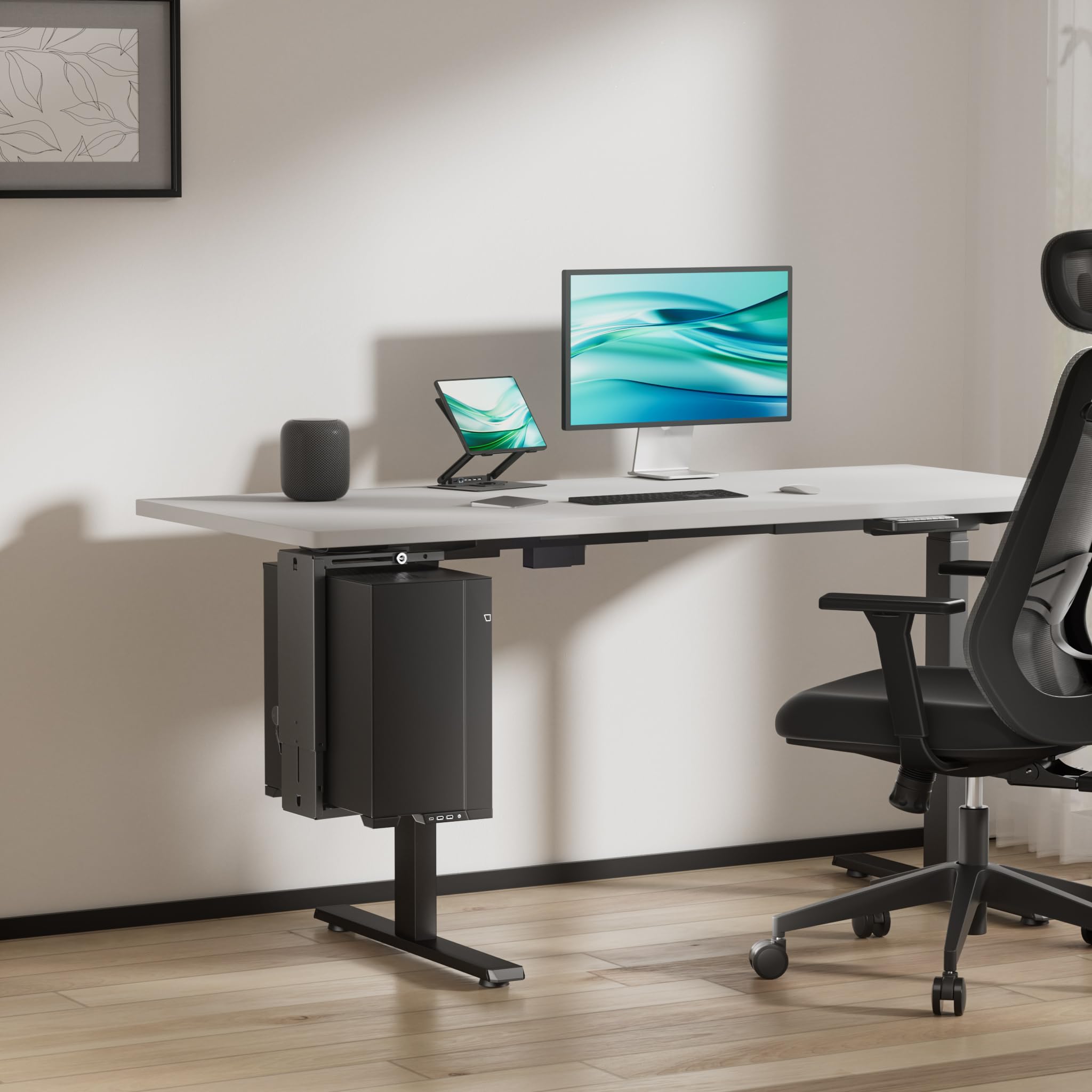 Wiltec Toboli Supporto PC Sotto Scrivania 10 kg Regolabile