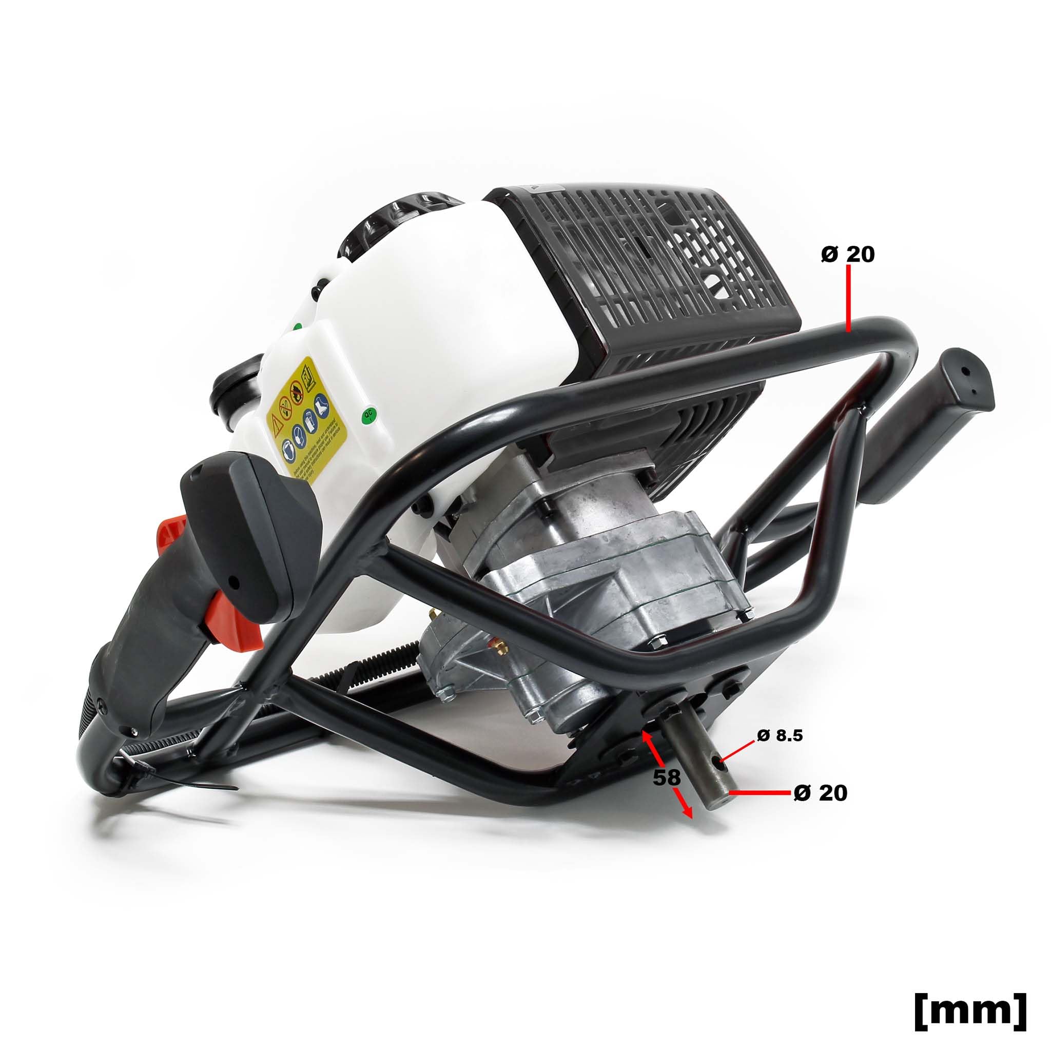 Wiltec Mototrivella Benzina 3CV 63,3cc Punta Ø200mm