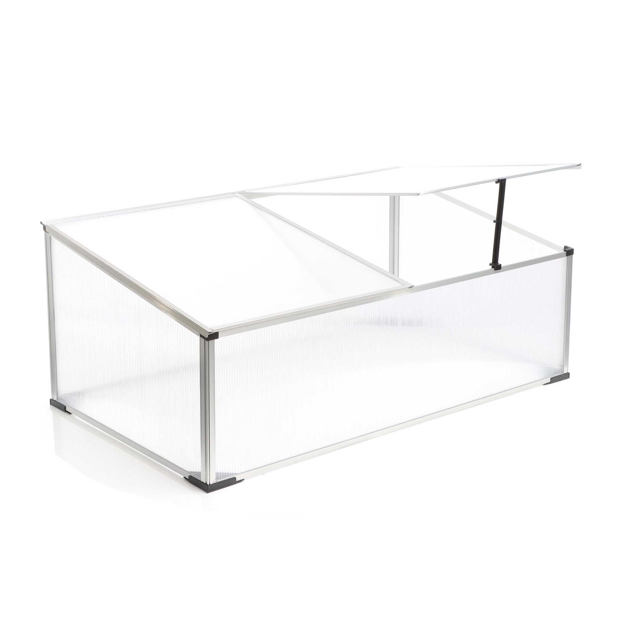 Wiltec mini serra policarbonato 100x60x40 cm 2 ante