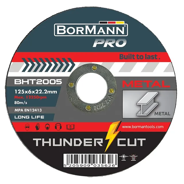 Bormann Thunder-Cut disco lamellare 125 mm long life