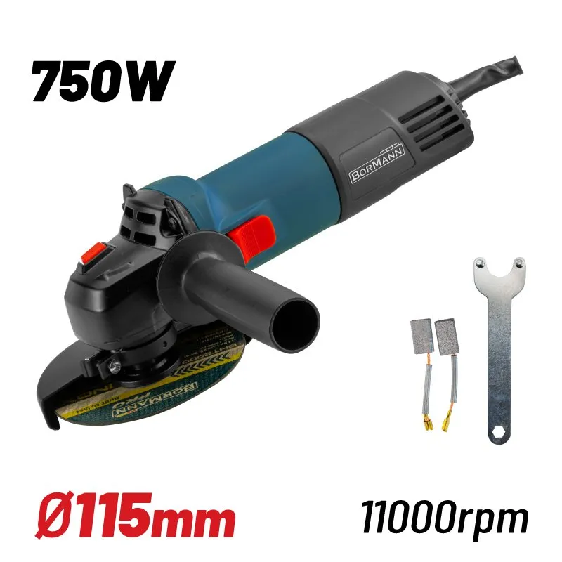 Bormann smerigliatrice angolare 750W 115mm 11000 giri