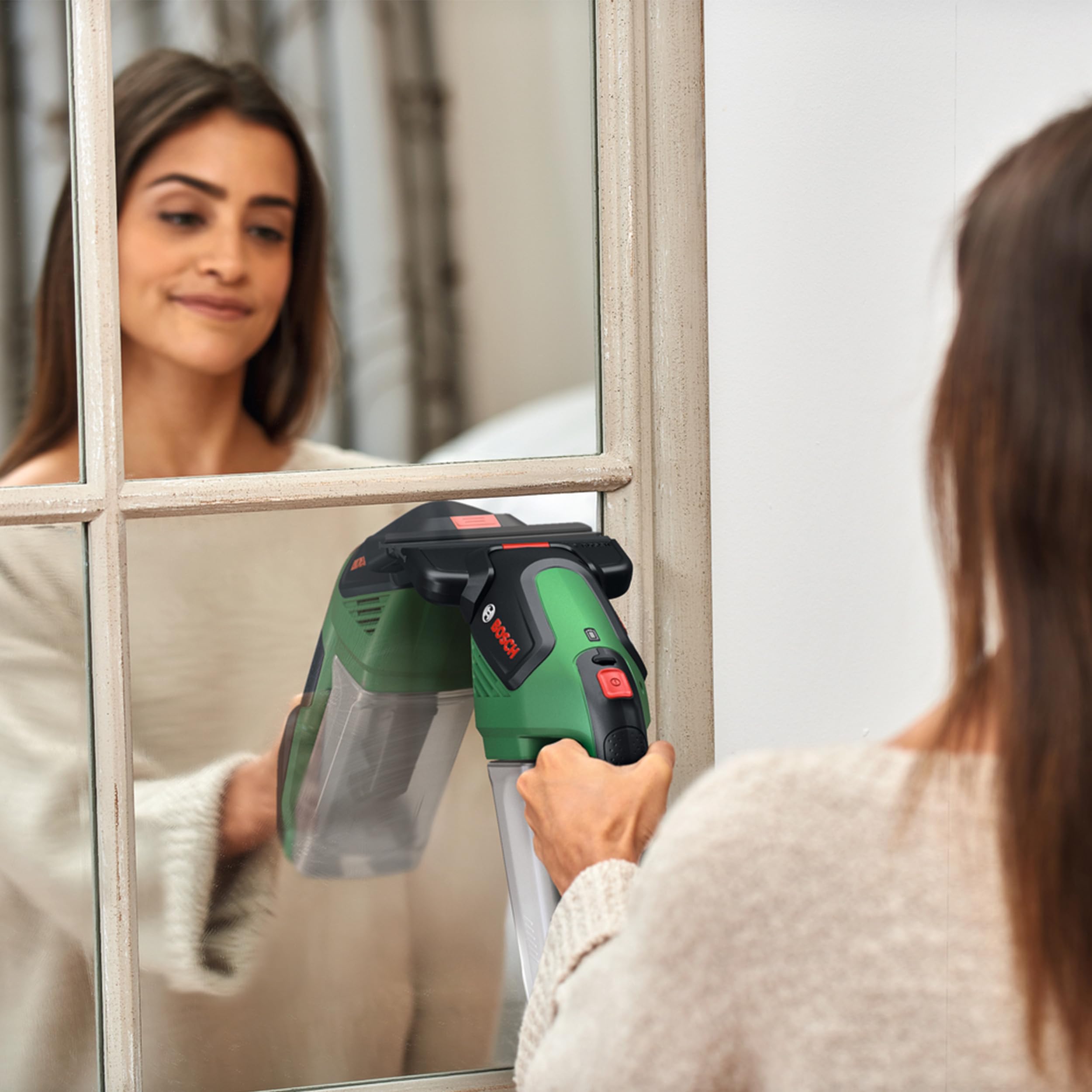 Bosch GLASSVAC lavavetri a batteria con spray e panno