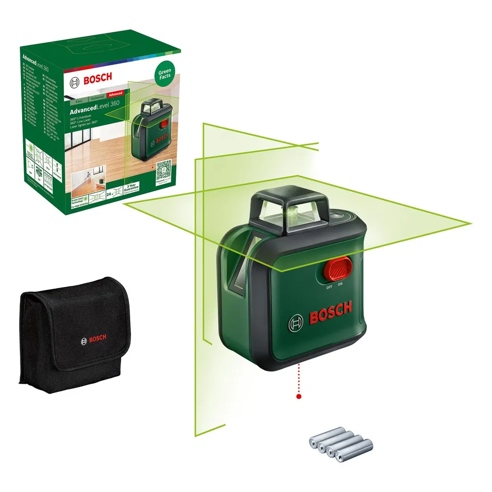 Bosch AdvancedLevel 360 livella laser verde Basic