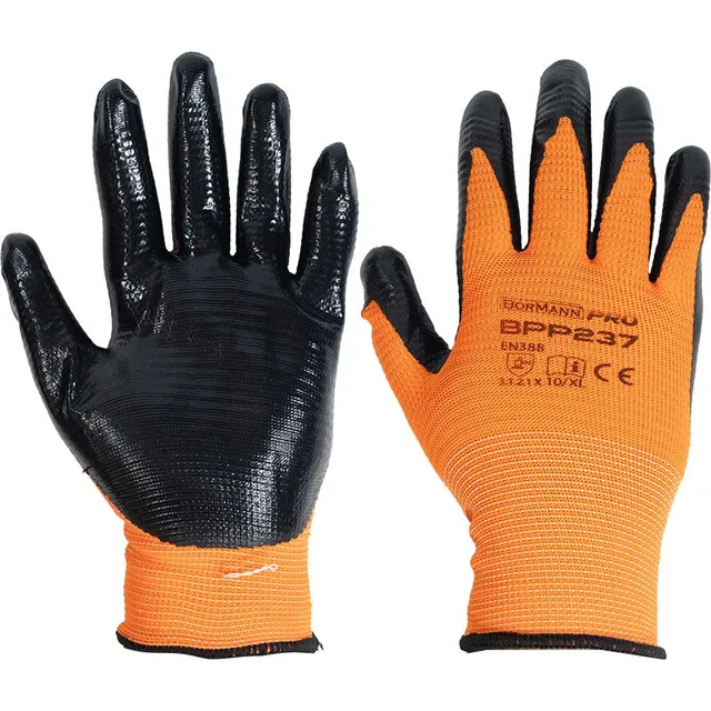 Bormann Guanti Nylon Nitrile Antiscivolo 9/L