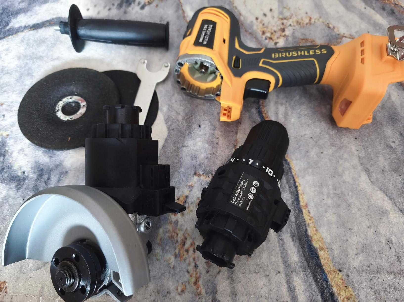 Weytoll Kit Utensili 20V Trapano+Smerigliatrice Senza Batteria