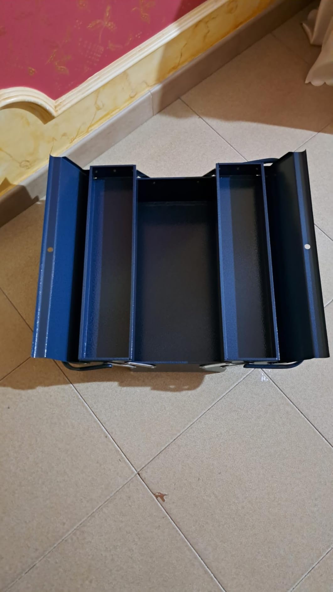 Wiltec cassetta portautensili acciaio 530x200x250 7 scomparti XXL