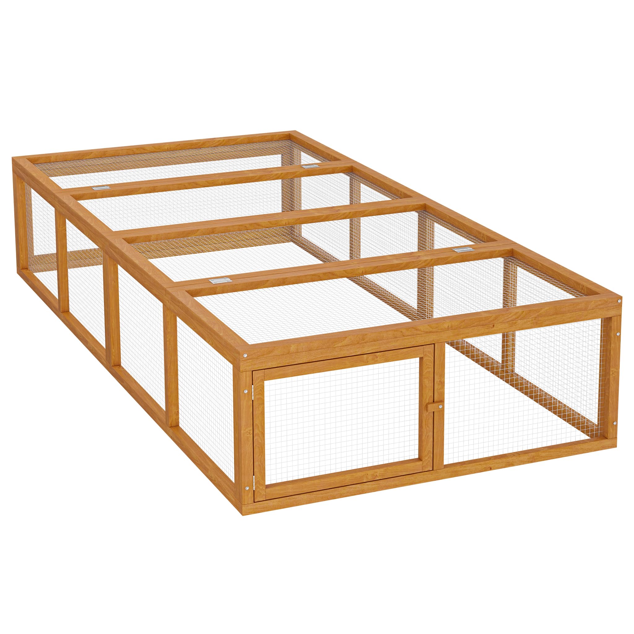 Wiltec Recinto conigli legno 100x100x45 cm con copertura