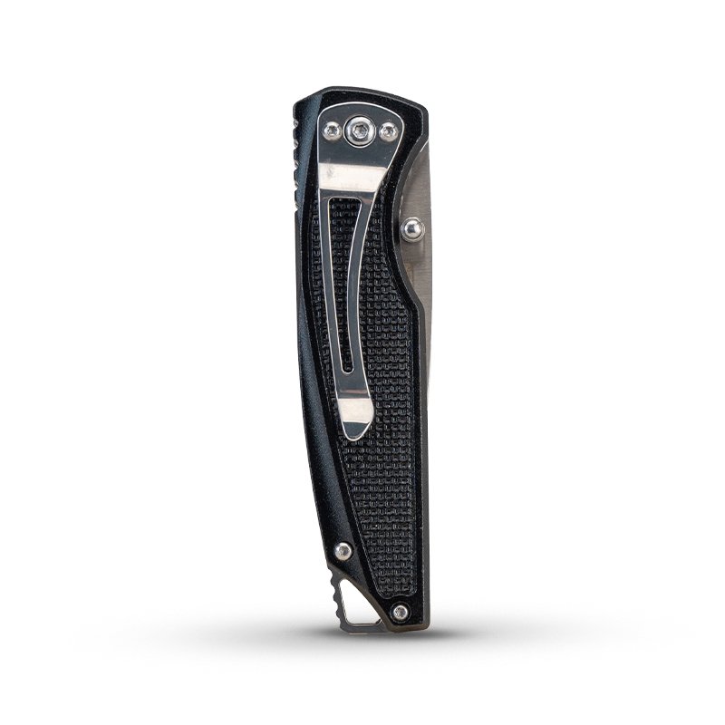 Bormann coltello pieghevole alluminio nero 188 mm lama 8 cm