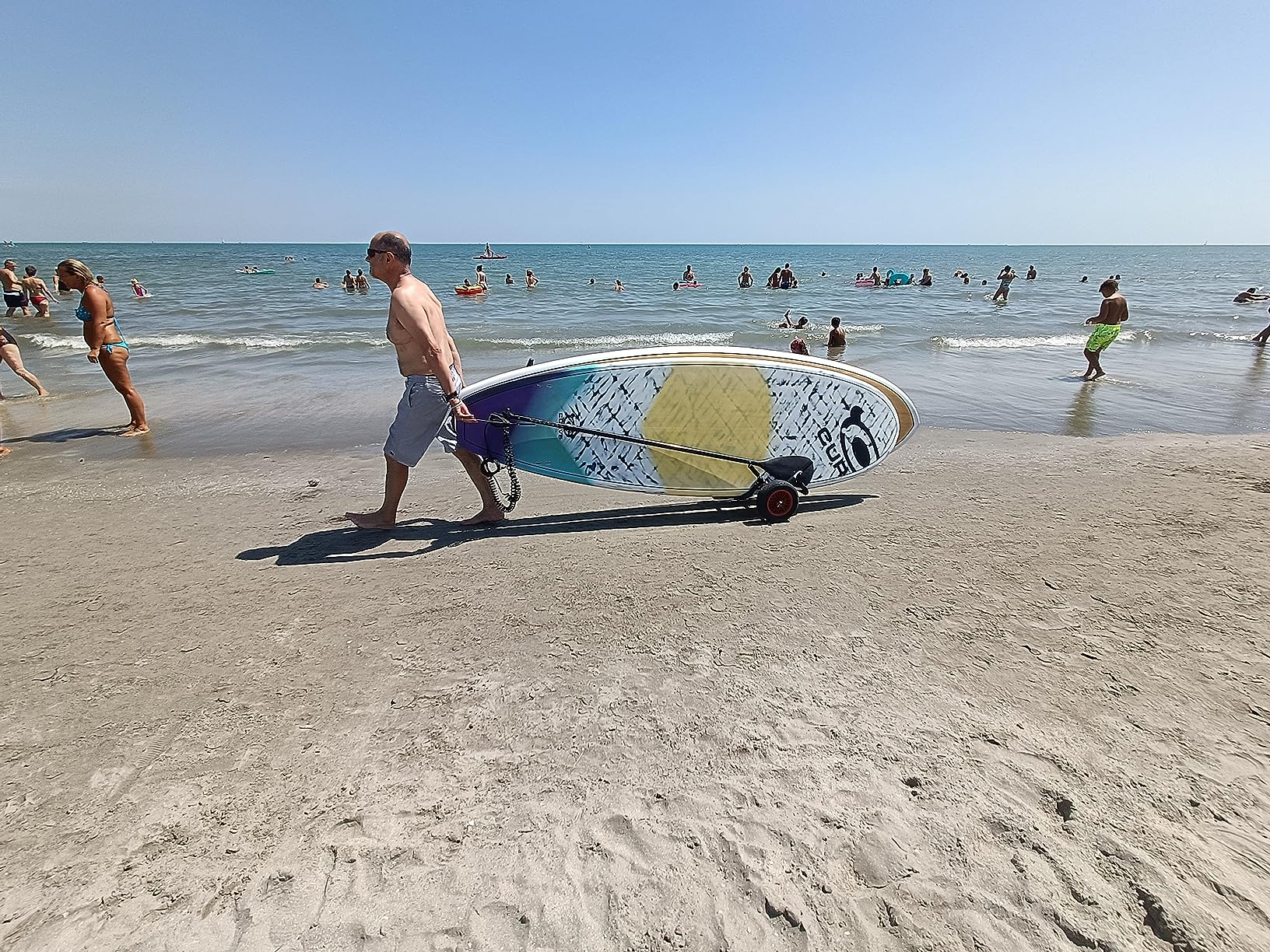 Wiltec Carrello SUP Tavola Surf Doppio 45 kg Pieghevole