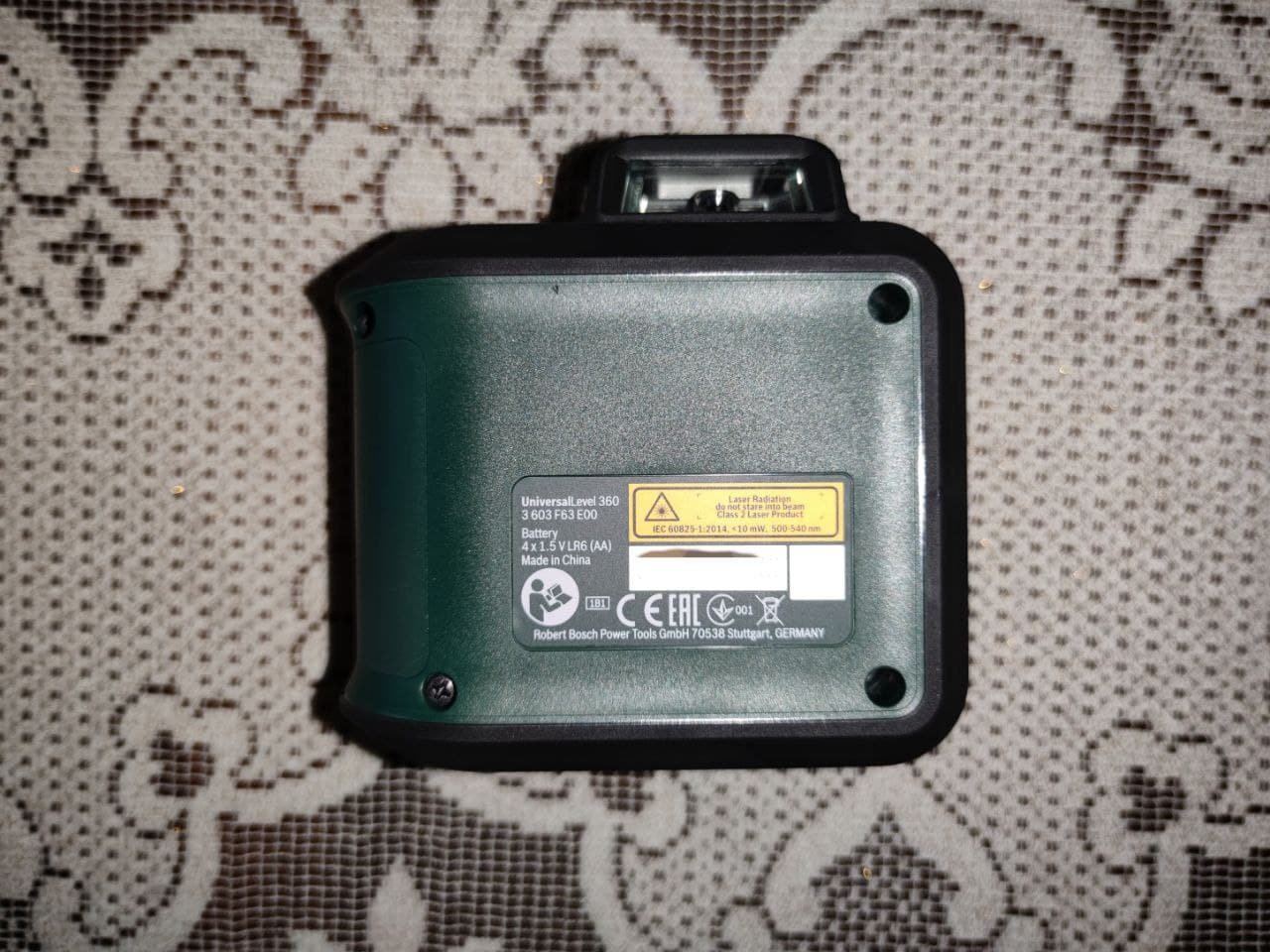 Bosch UniversalLevel 360 Livella Laser Verde Morsetto Treppiede