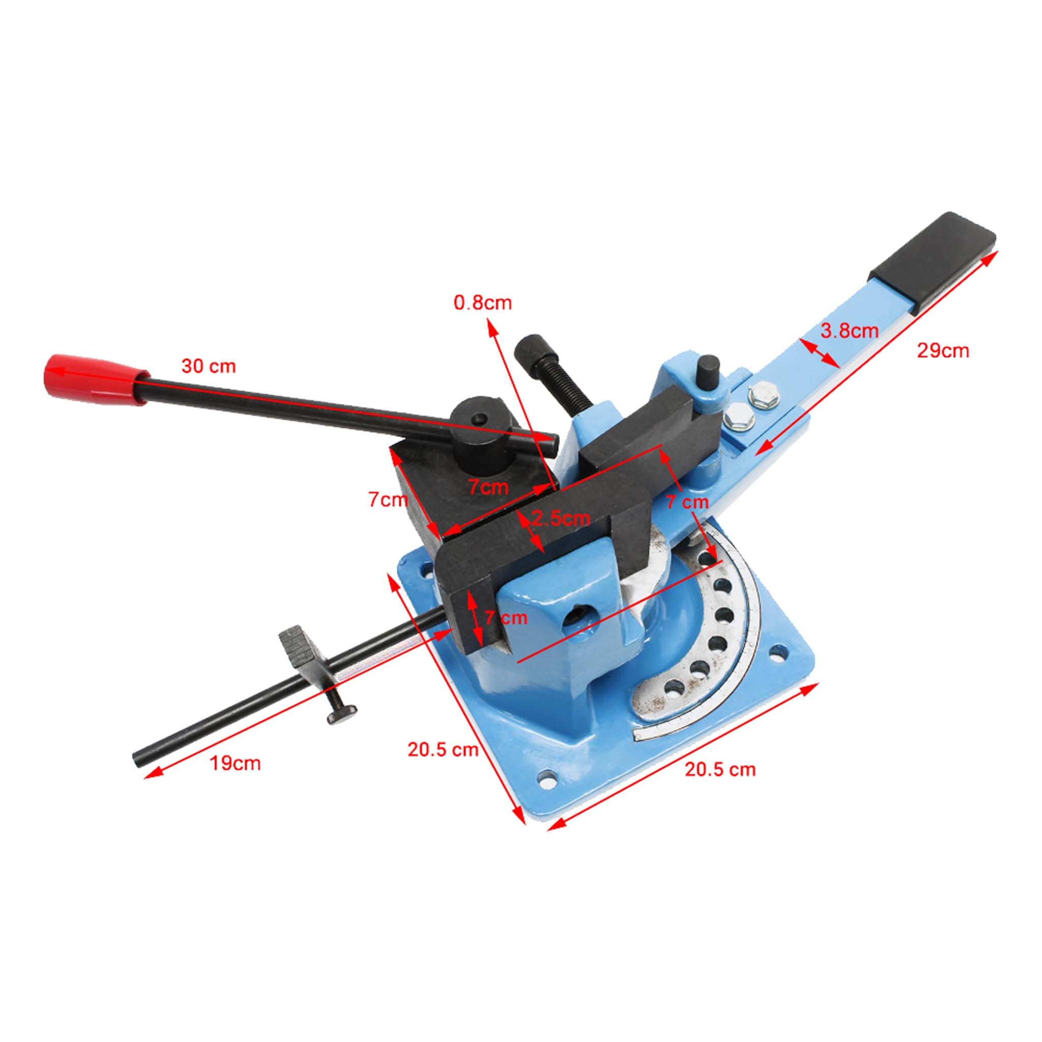 Wiltec Curvatrice manuale universale piegaferri 70 mm