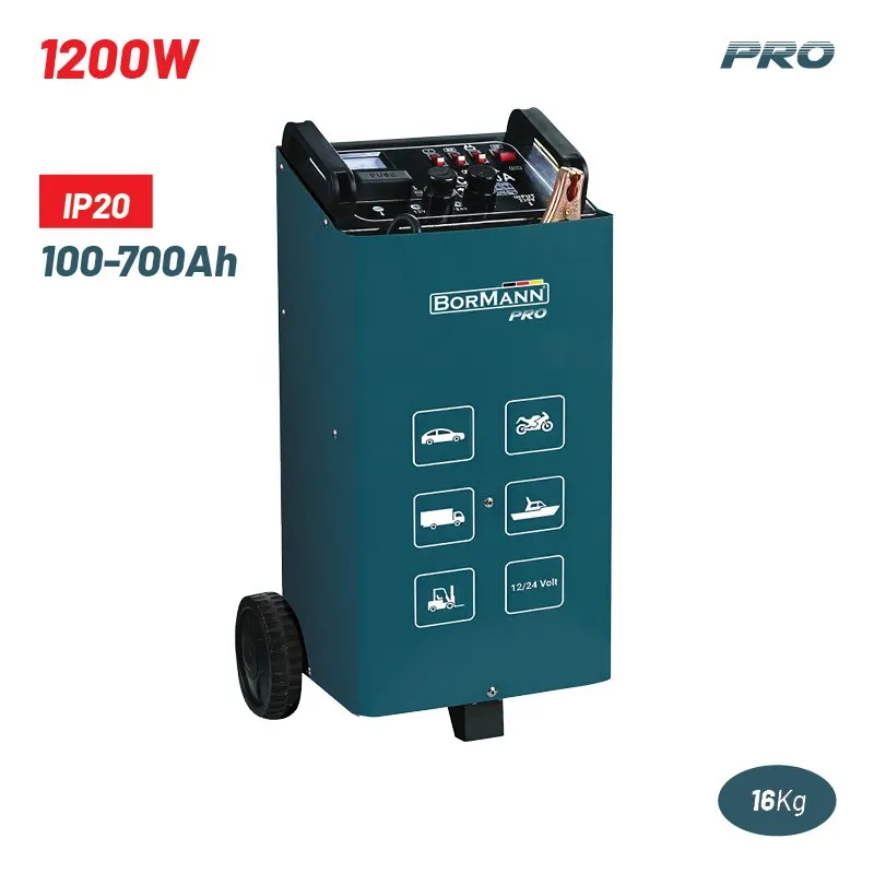 Bormann Pro BBC7030 Caricabatterie Avviatore 12/24V 300A