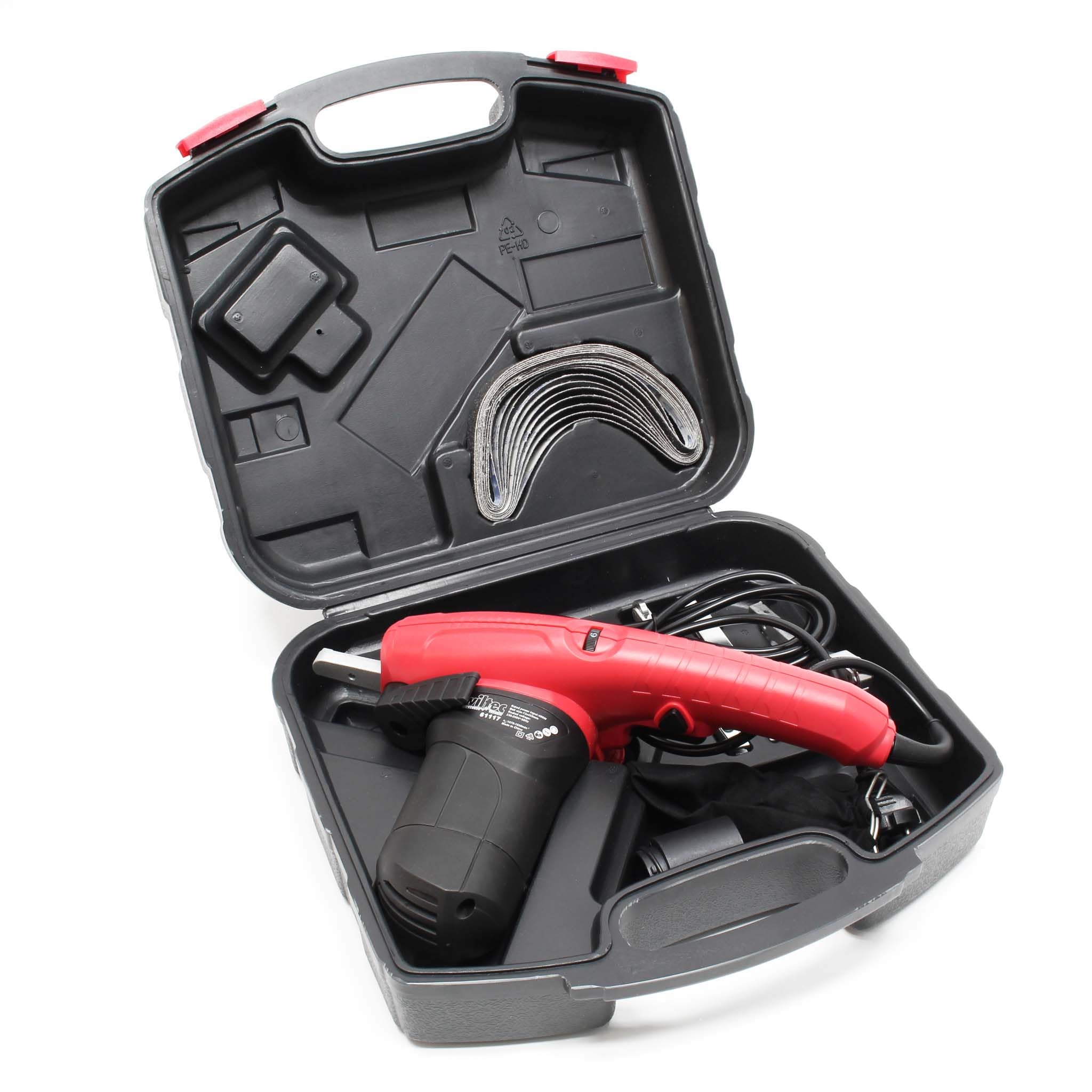 Wiltec levigatrice a nastro 400W 3 bracci 10 nastri