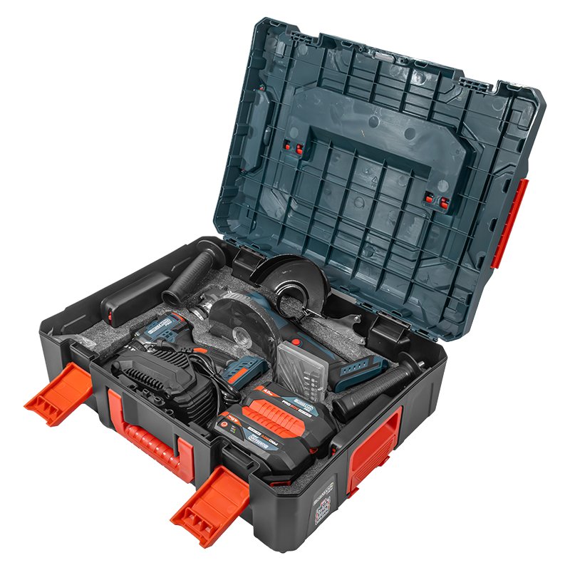 Bormann Pro BBP5433X44T2CA kit trapano smerigliatrice 20V 4Ah