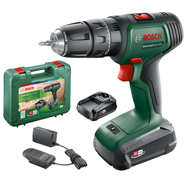 Bosch UniversalImpact 18V Trapano Battente 2 Batterie 34 Nm