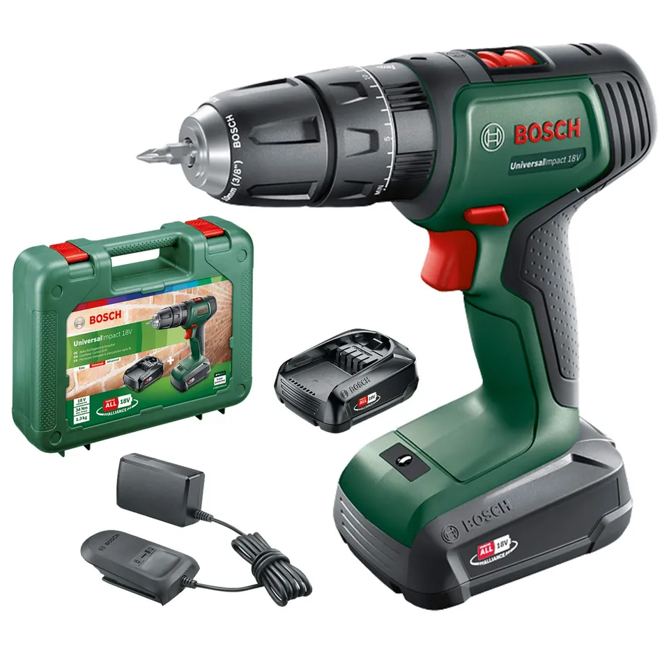 Bosch UniversalImpact 18V Trapano Battente 2 Batterie 34 Nm