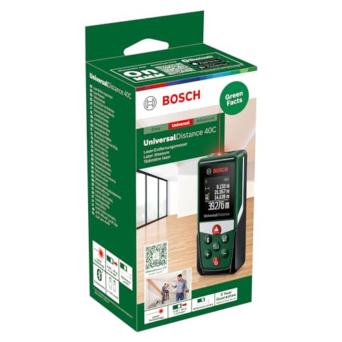 Bosch UniversalDistance 40C Distanziometro Laser 40 m Bluetooth