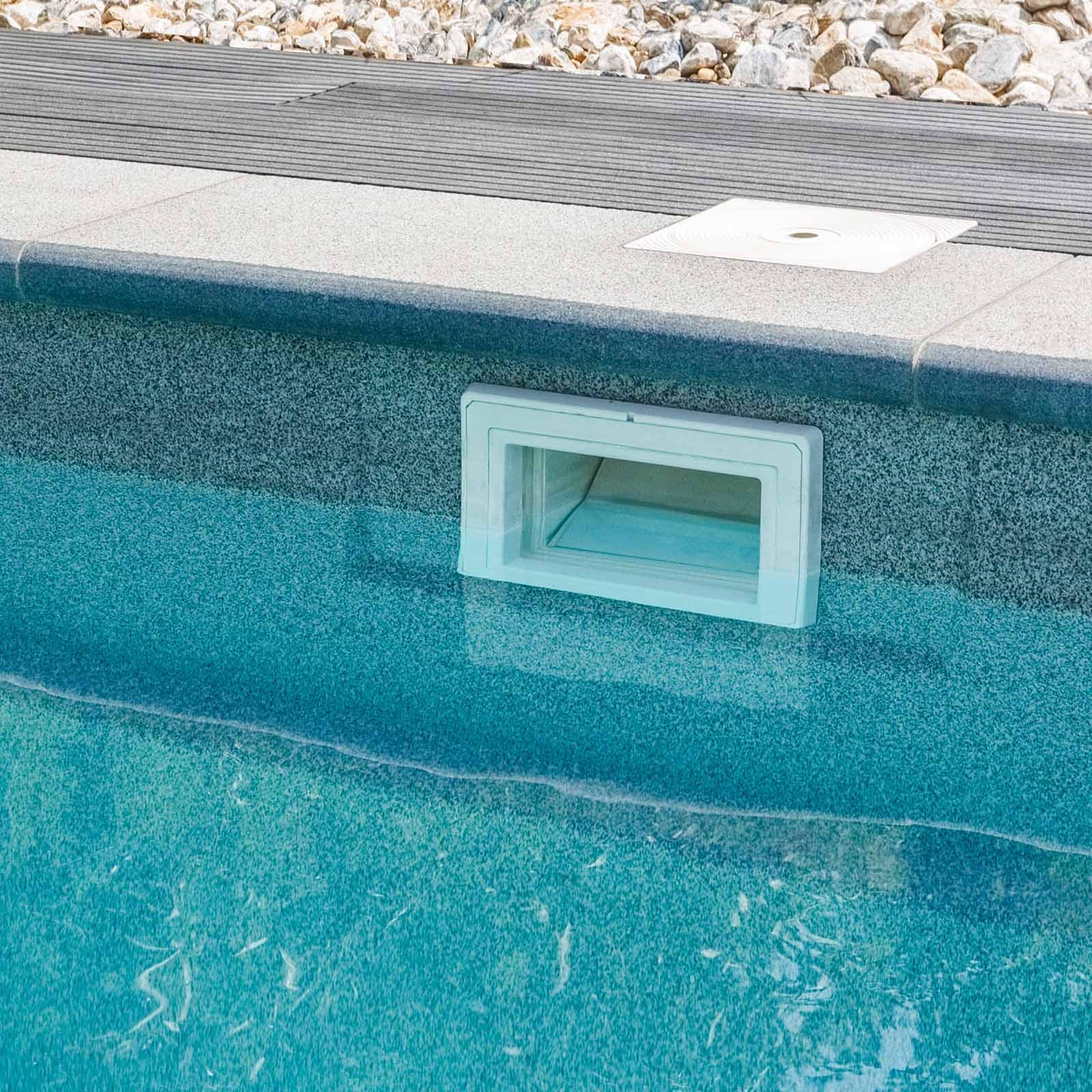 Wiltec Skimmer fisso piscina con cestello e bocchetta