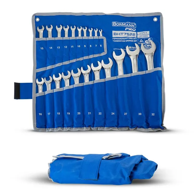 Bormann Pro set chiavi combinate 21 pezzi acciaio