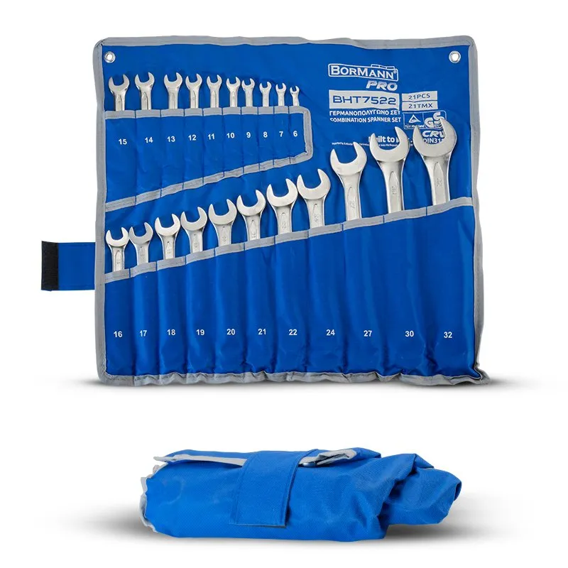 Bormann Pro set chiavi combinate 21 pezzi acciaio