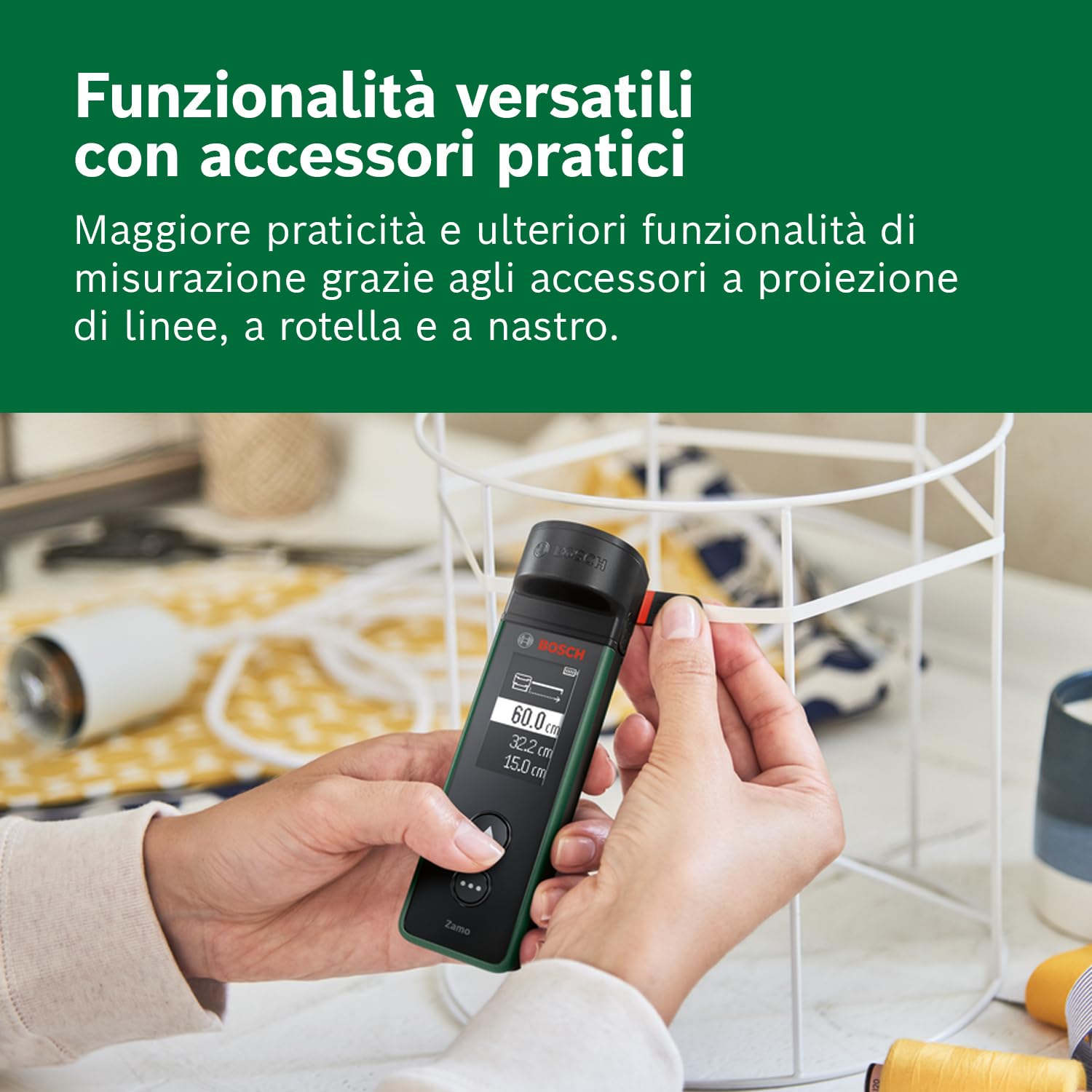 Bosch Zamo distanziometro laser 40 m USB-C senza accessori