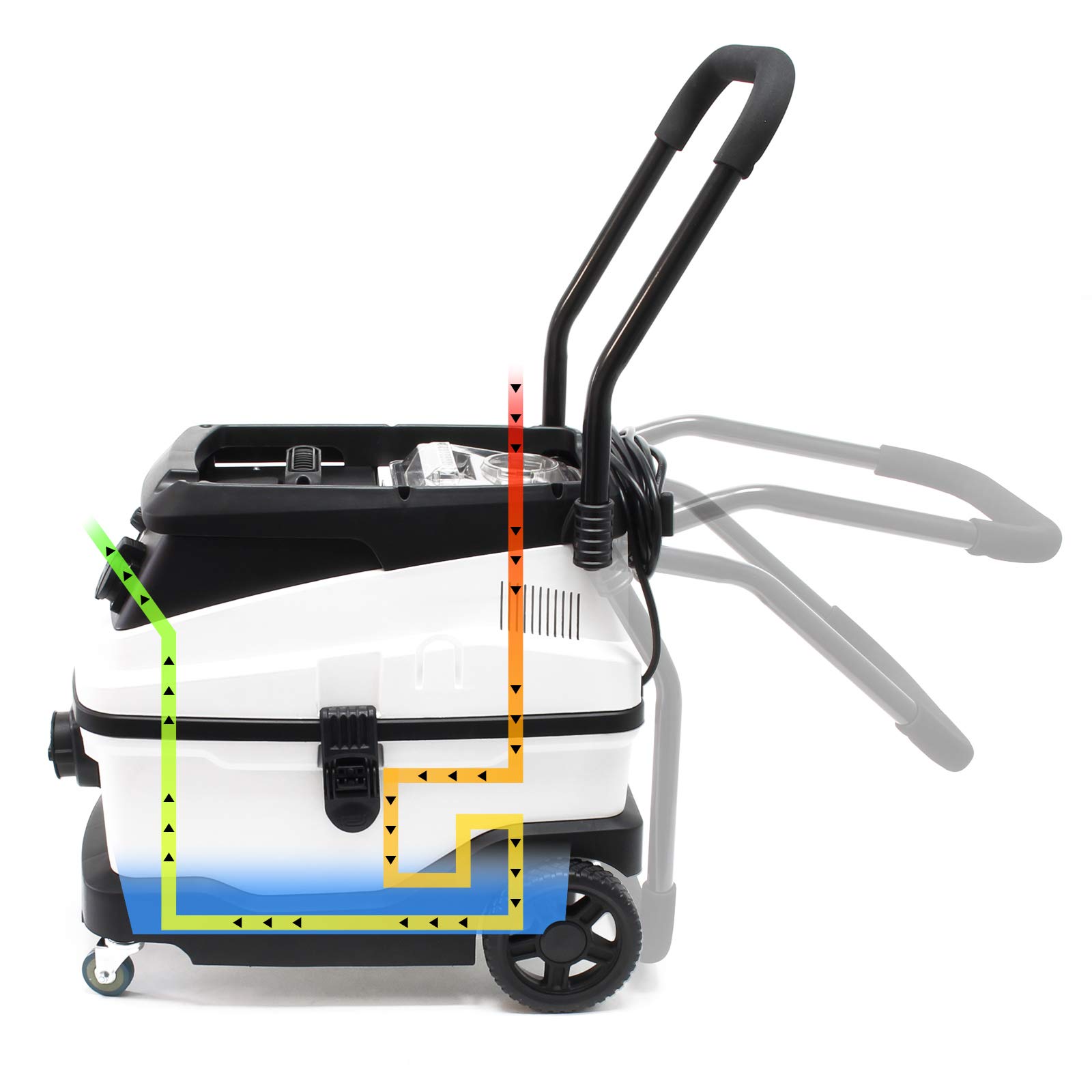 Wiltec Bidone Aspiratutto 1600W 30L Secco Umido Soffiaggio