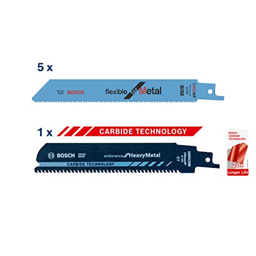 Bosch Professional Endurance Set Lame Metallo 6 Pezzi