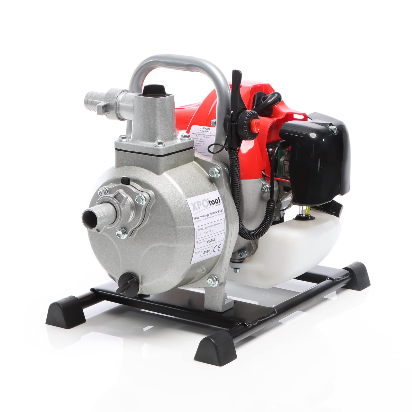 XPOtool Motopompa Benzina 8000 l/h 2 Tempi 1" 1,4 kW