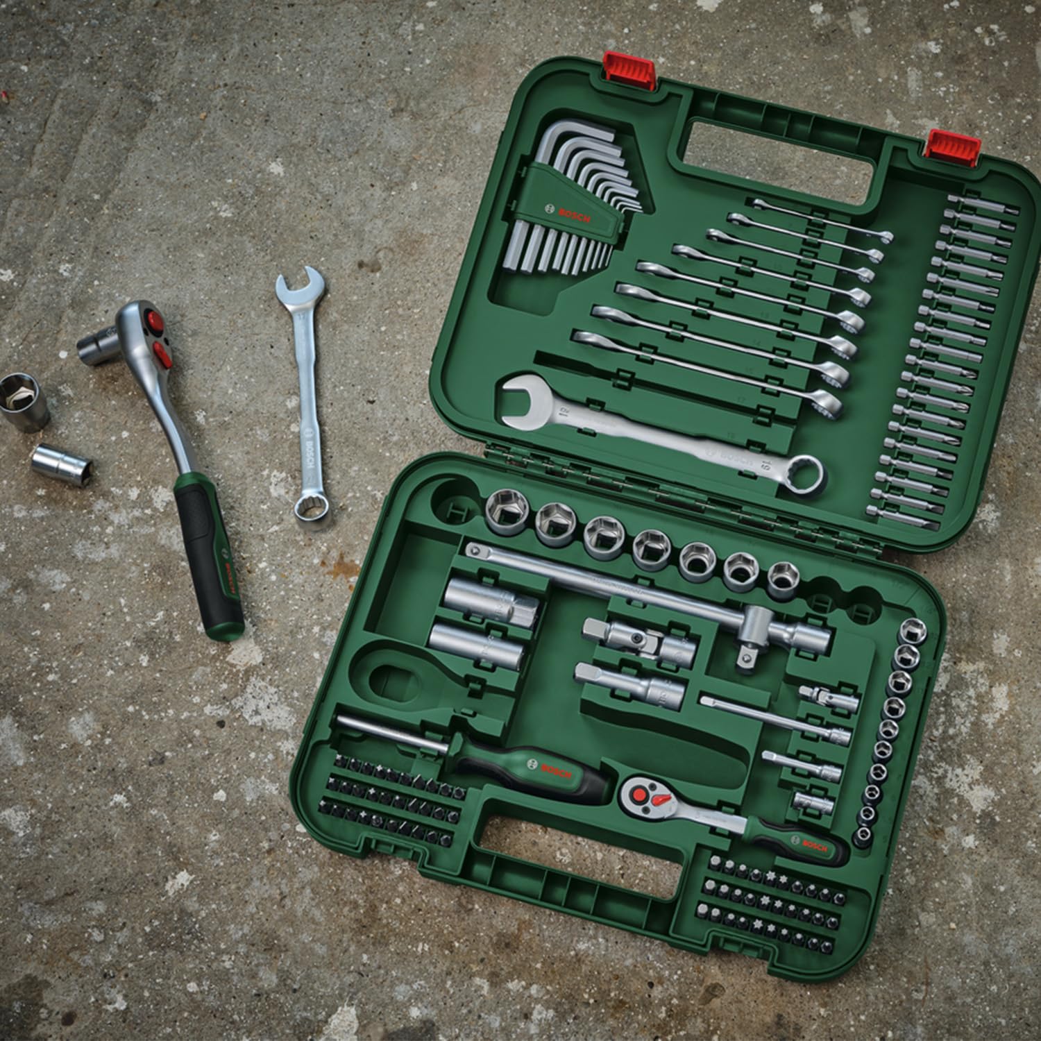 Bosch Advanced set utensili manuali 132 pezzi valigetta