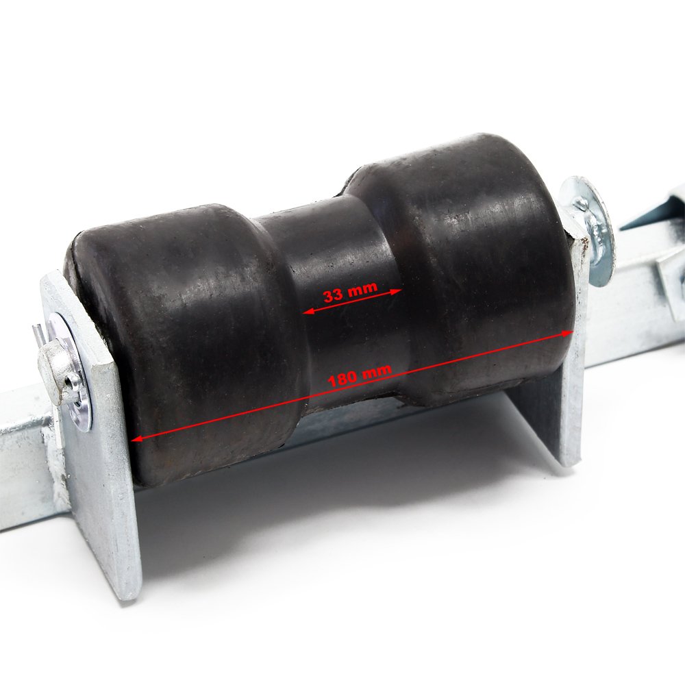 Wiltec Rulli 111 cm carrello barca staffa fino 800 kg
