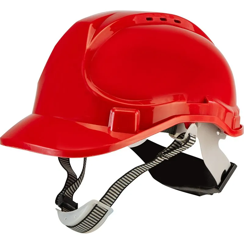 Bormann Pro Casco Protettivo ABS Rosso 6 Punti