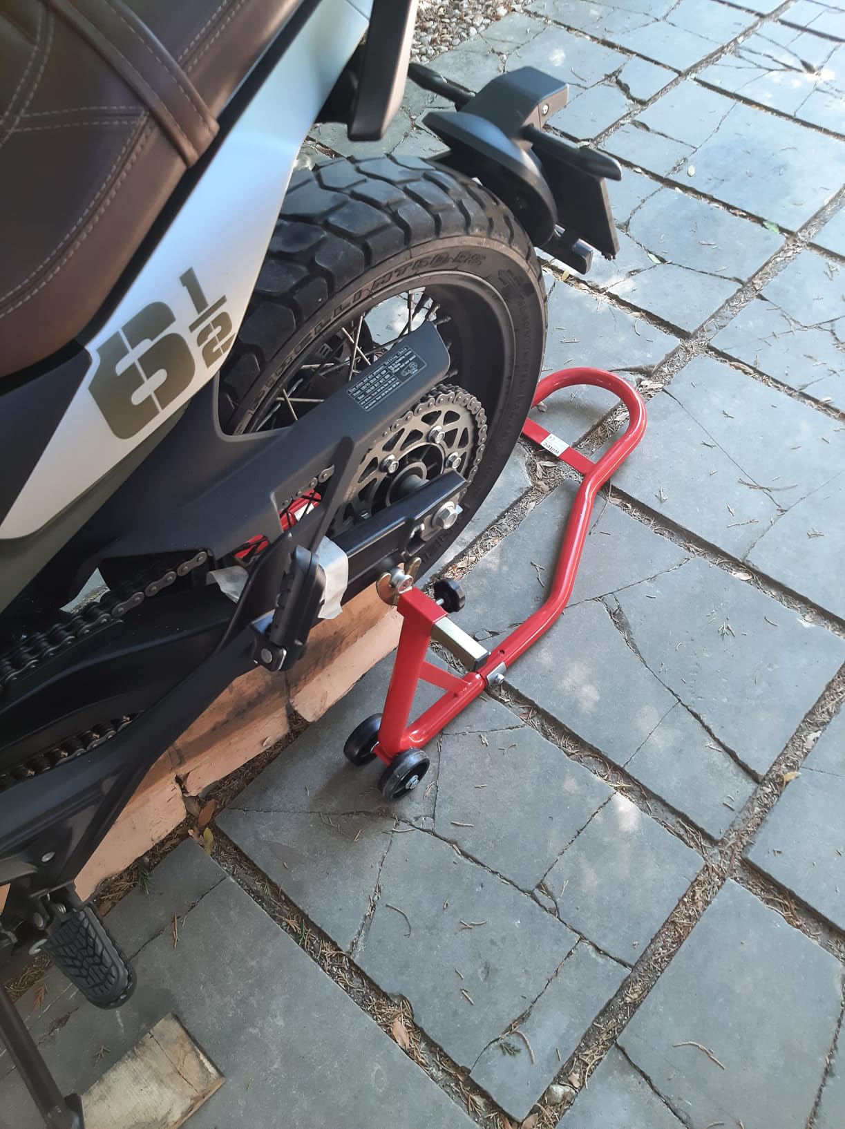 Wiltec Ruota anteriore 1 cavalletto moto acciaio