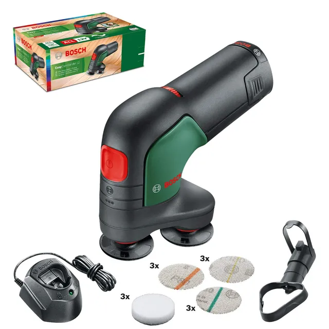 Bosch EasyCurvSander 12 Levigatrice a Batteria 12V con Batteria