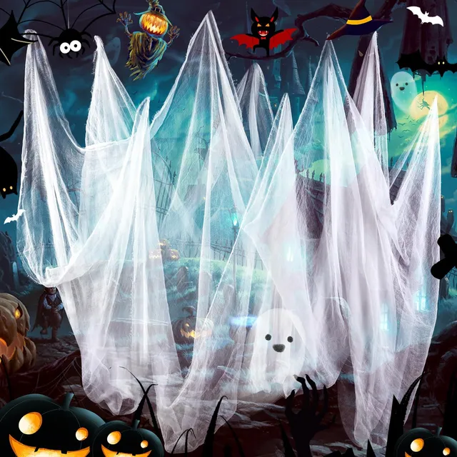 Wzone telo Halloween bianco spaventoso 215x500 cm