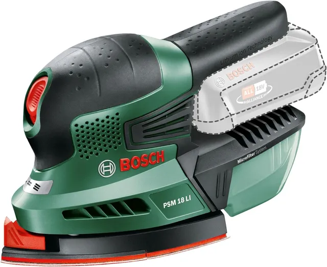 Bosch PSM 18 LI Levigatrice Palmare Solo Corpo 18V Delta