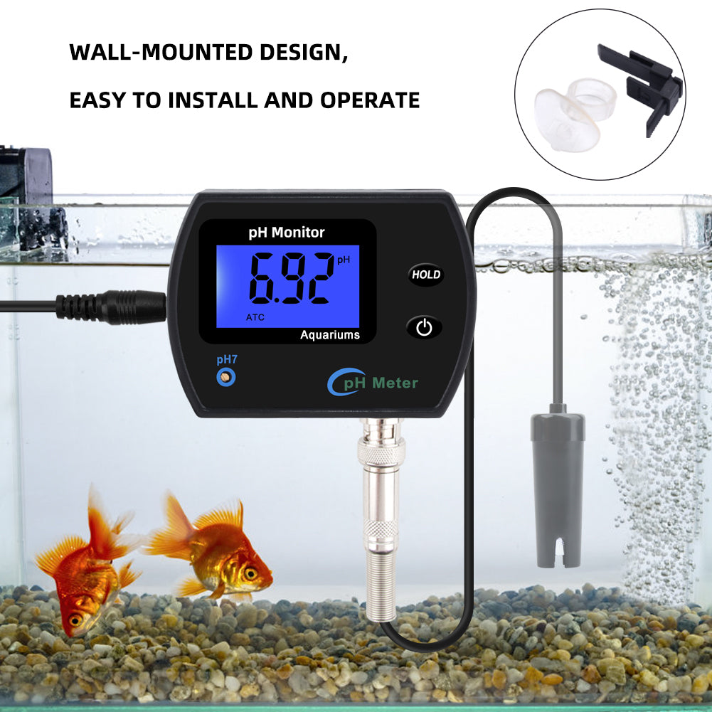 Tilswall pH metro digitale ATC 0-14 acquario piscina preciso