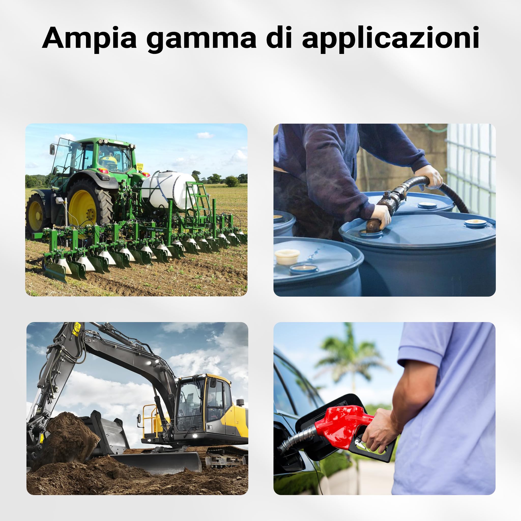 Wiltec Contatore gasolio 20-120 l/min 25,4 mm diesel