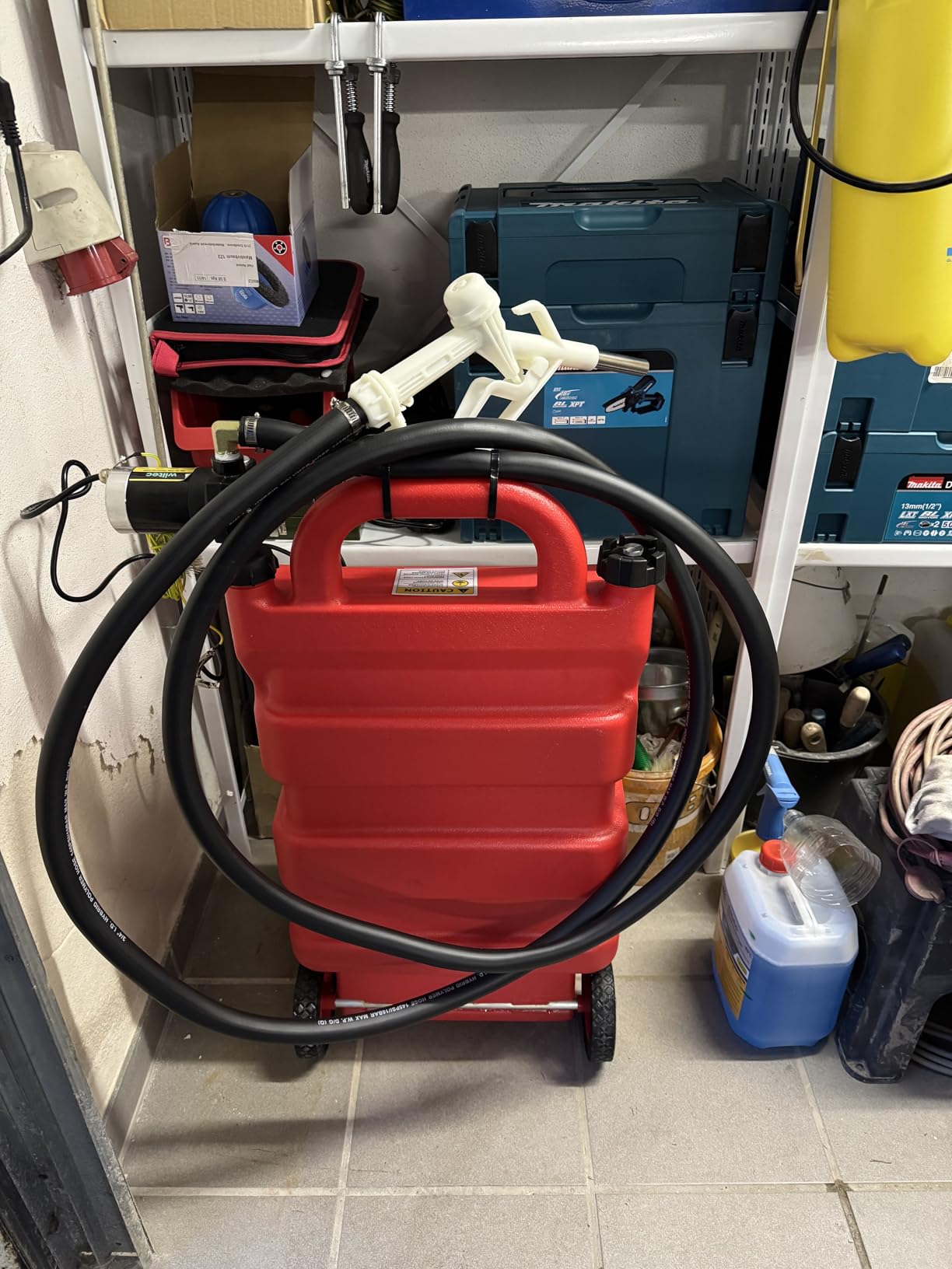 Wiltec Serbatoio Gasolio 180 l con Pompa 12V Serbatoio 40 l/min