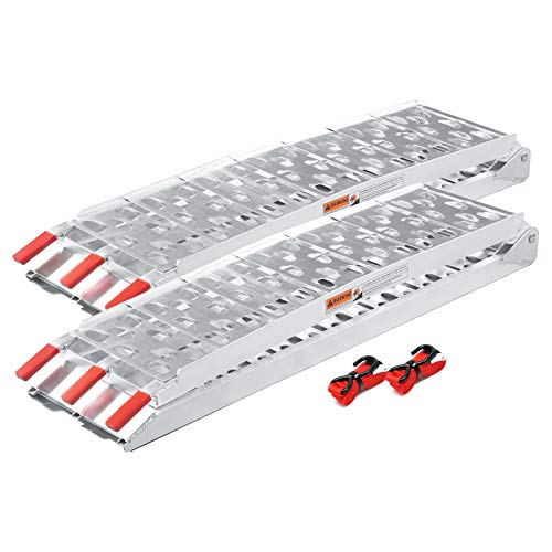 Wiltec Rampe di Carico Pieghevoli 223 cm 680 kg Alluminio 2 Pezzi