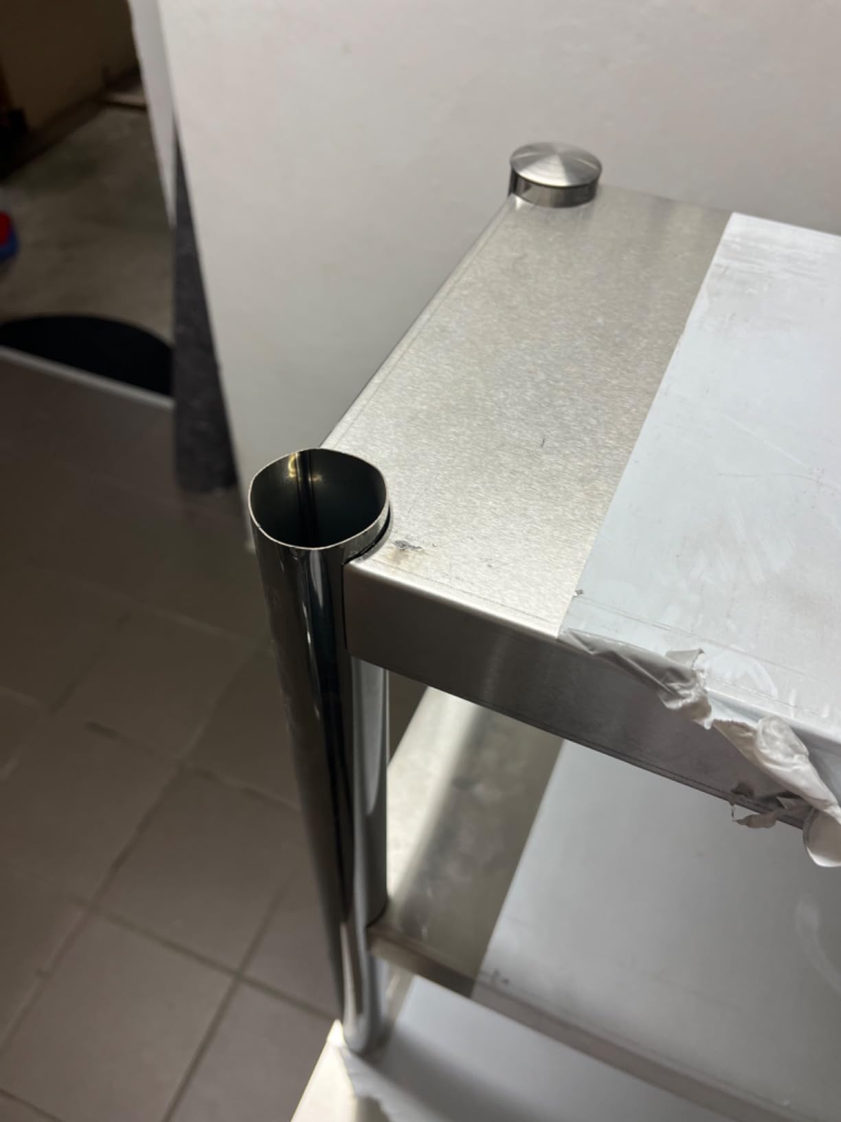 Wiltec Tavolo Lavoro Acciaio Inox 120x60x145 cm 2 Ripiani