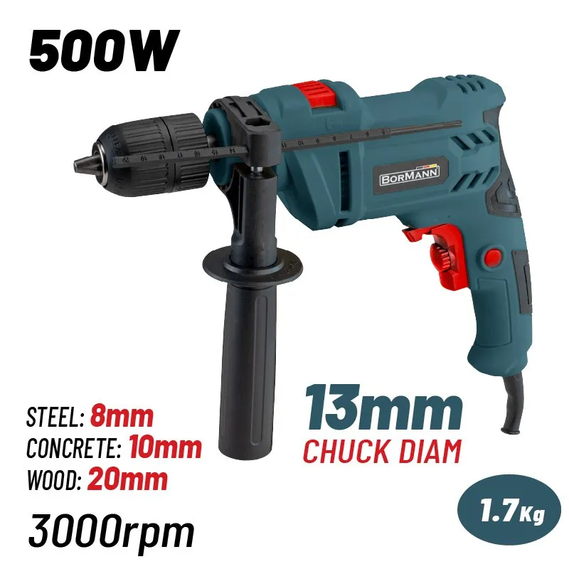 Bormann trapano battente 500W mandrino 13 mm muratura