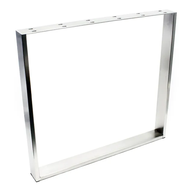 Wiltec Telaio tavolo acciaio inox 80x73cm base con feltri