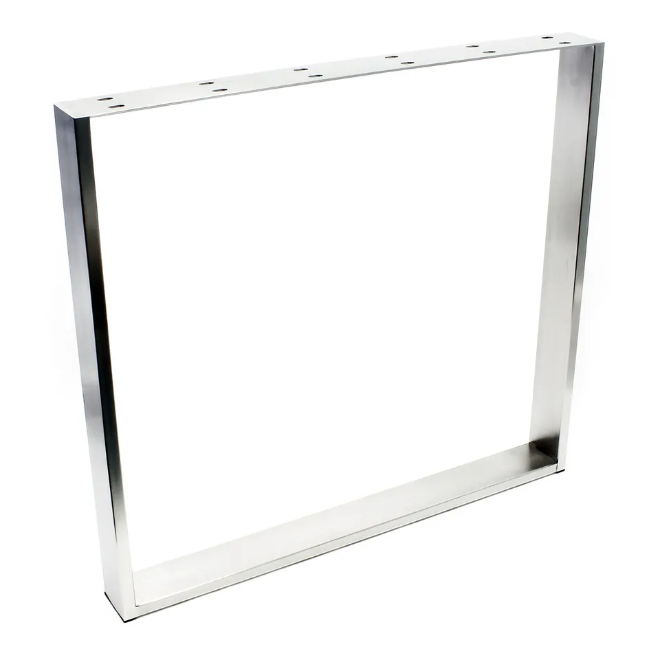 Wiltec Telaio tavolo acciaio inox 80x73cm base con feltri