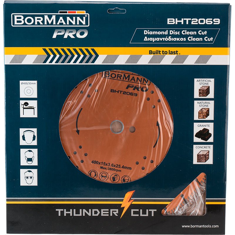 Bormann disco diamantato 400mm taglio cemento granito