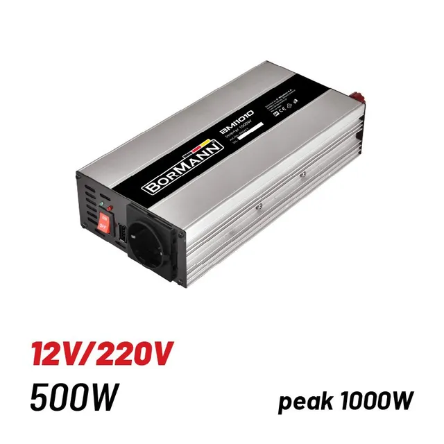 Bormann Inverter Auto 12V-220V 1000W USB Schuko