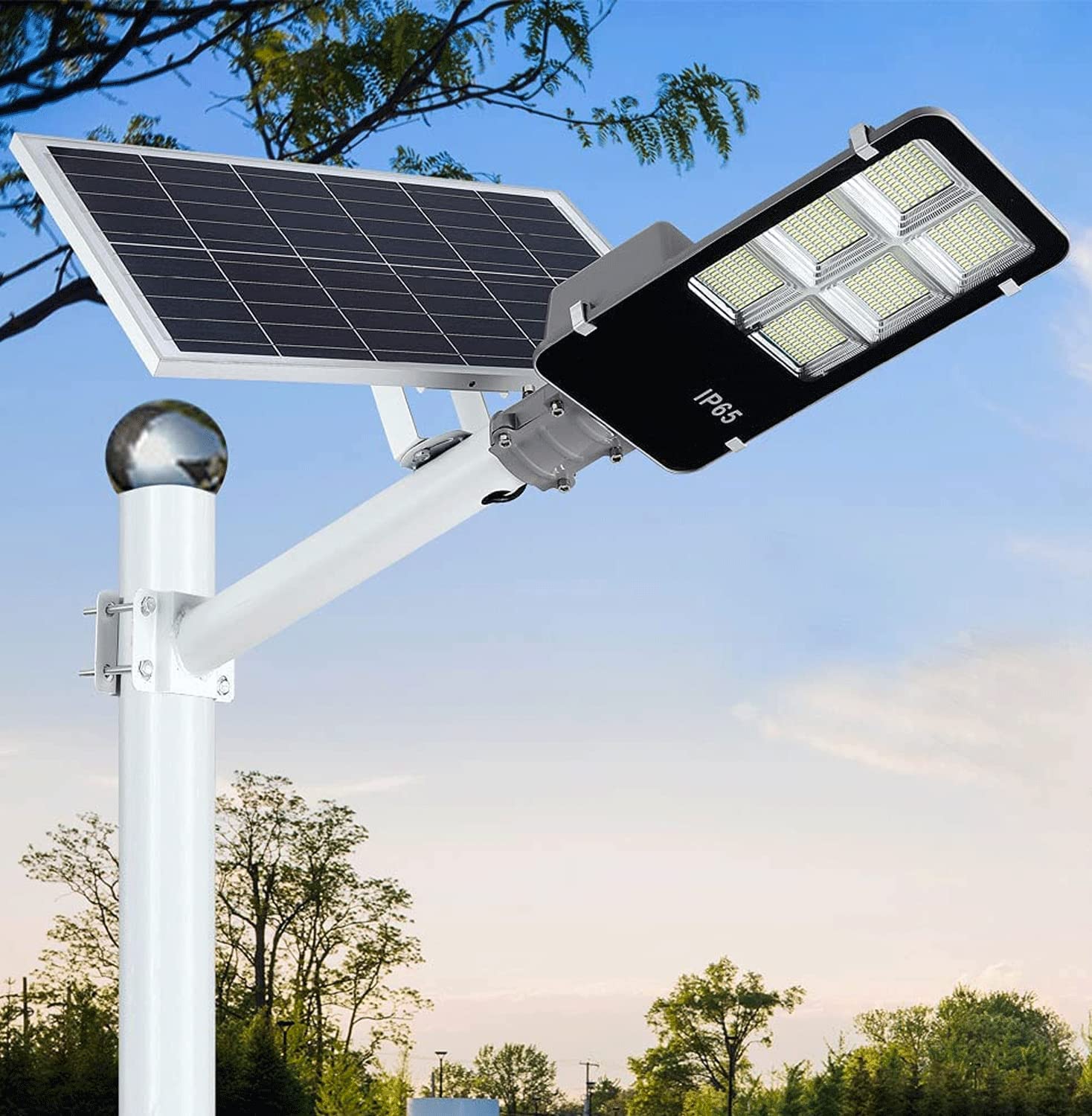 Lampione Solare Esterno 400W LED 6500K con Pannello