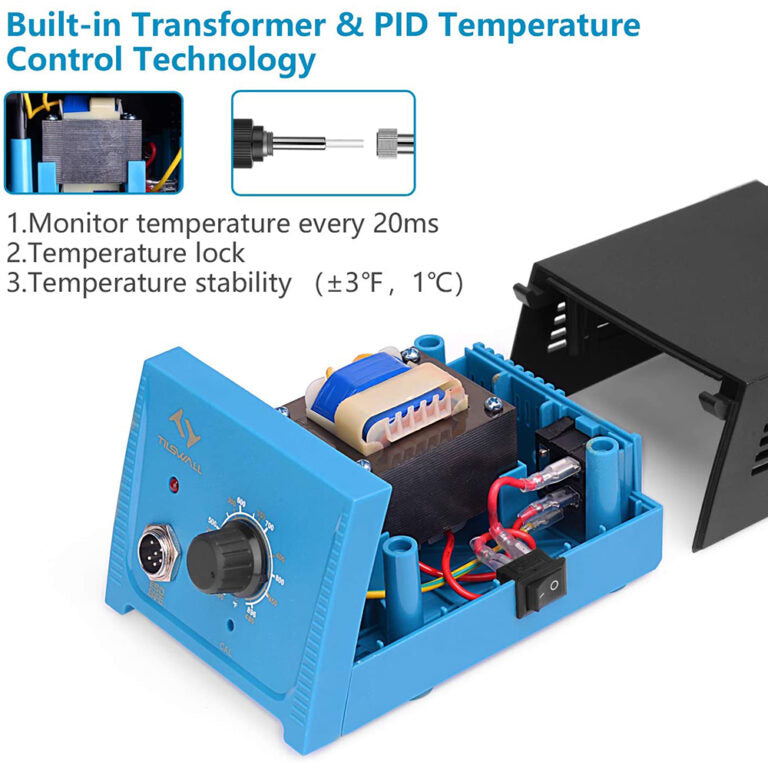Tilswall Stazione Saldante 65W Saldatore Temperatura 200-480°C