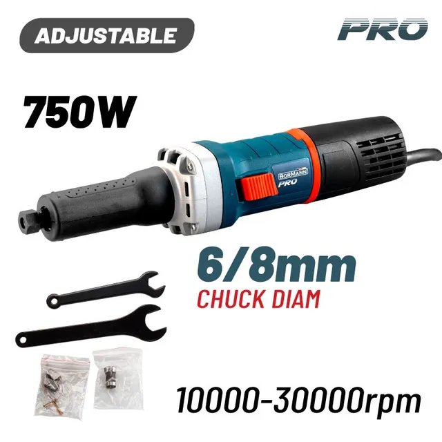 Bormann Pro smerigliatrice diritta 750W 230V gambo lungo