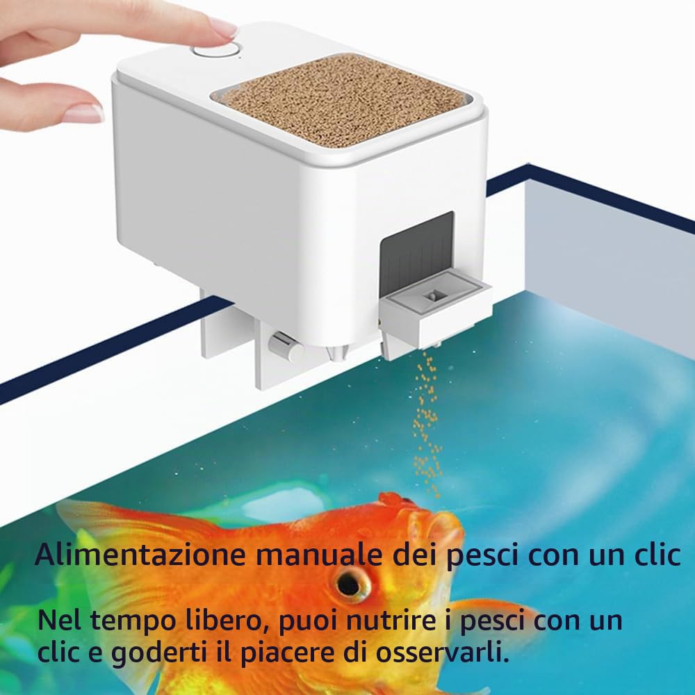 Weytoll Mangiatoia Automatica Acquario 100mL WiFi con App Programmabile